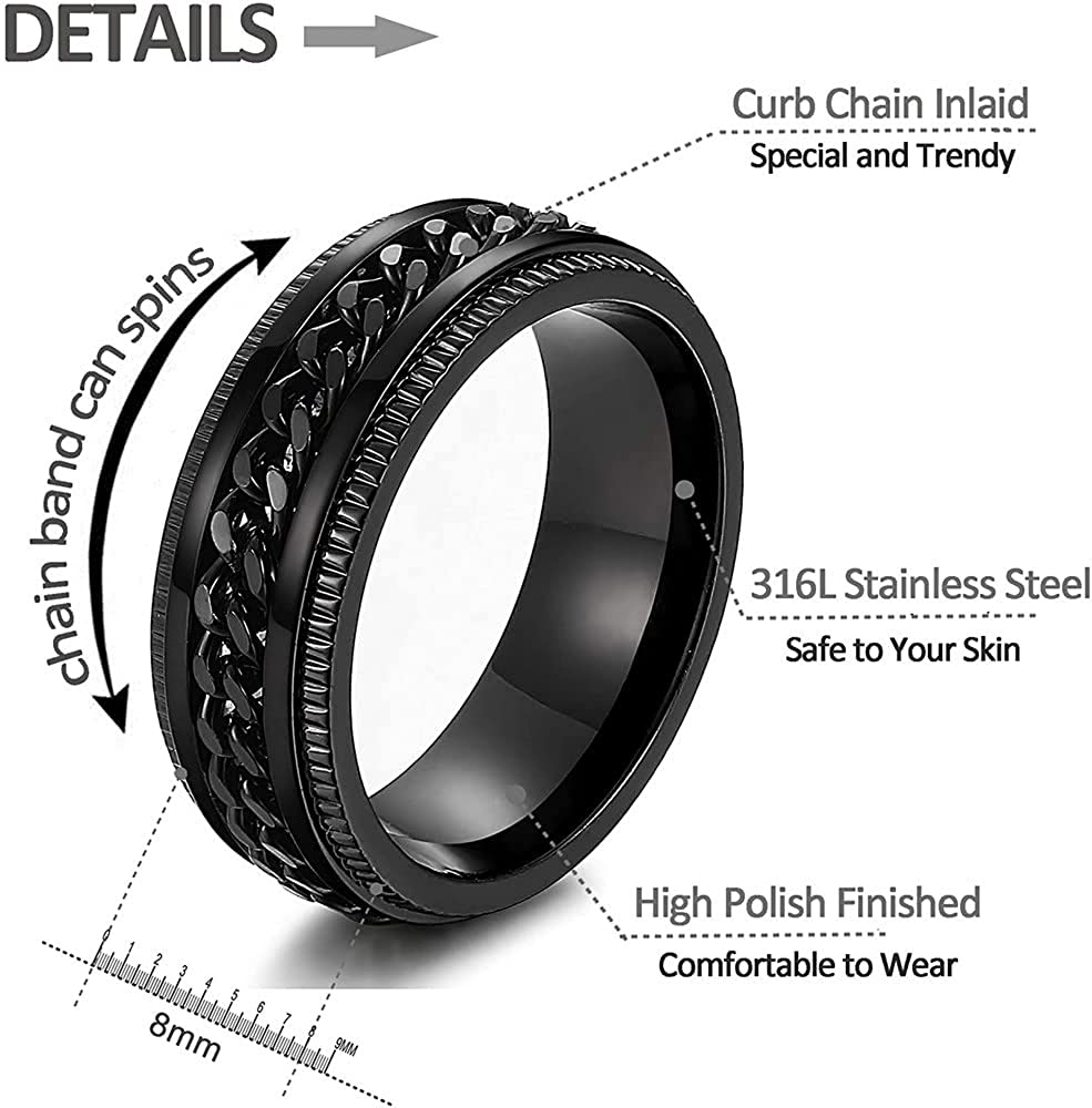 Titanium Stylish Look Unisex Ring Stainless Steel Silver Plated Ring