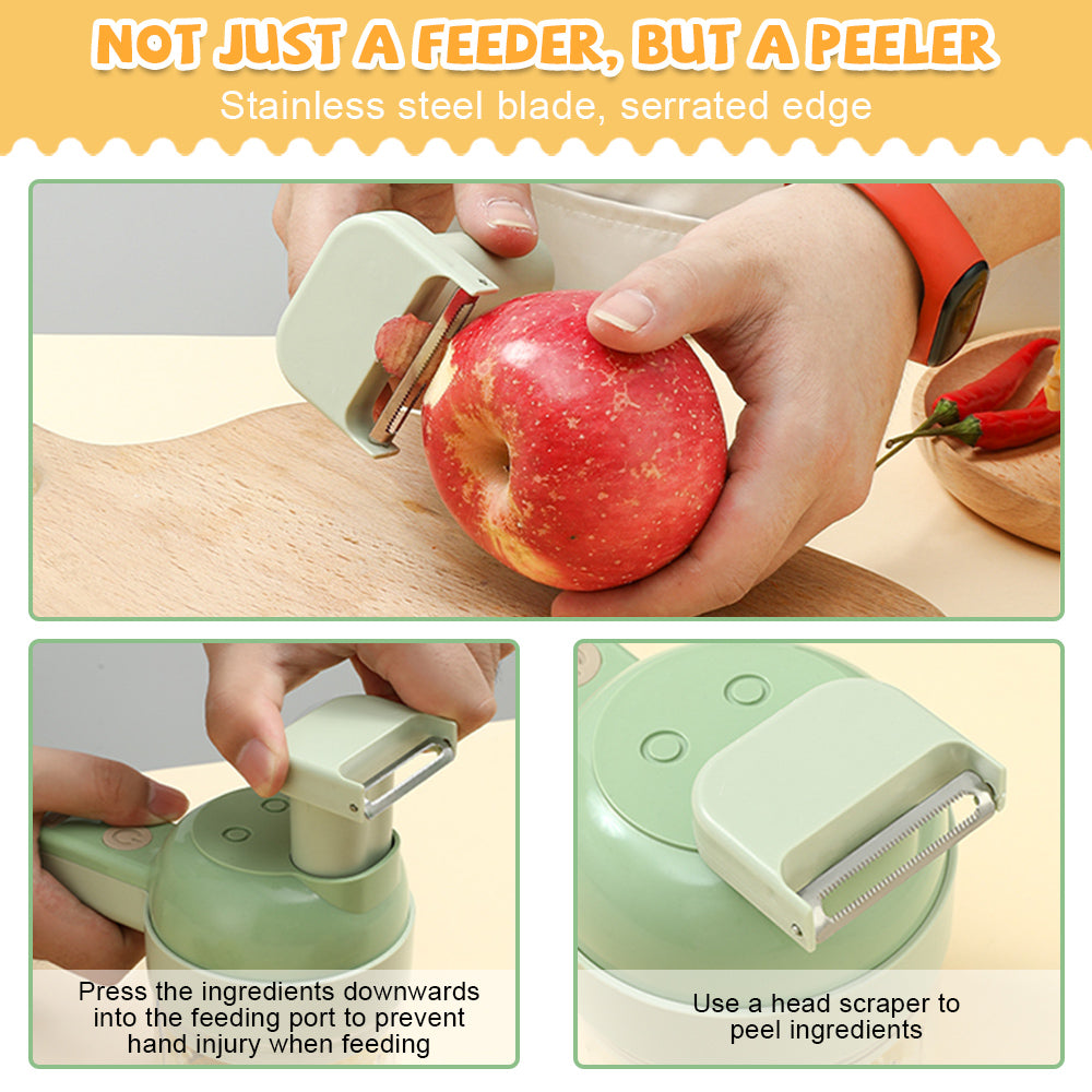 Delphi's Space ™ 4 in 1 Portable Electric Vegetable Cutter Set