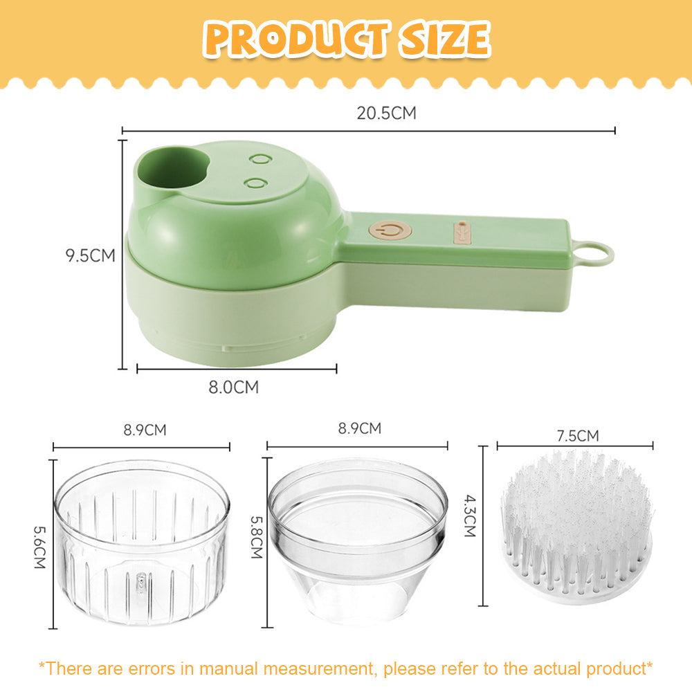 Delphi's Space ™ 4 in 1 Portable Electric Vegetable Cutter Set